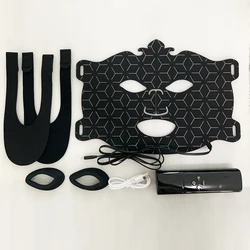 Advanced 7 - Color LED Light Therapy Silicone Facial Mask with 87 Beads for Red Light Photon Treatment (NO BOX)