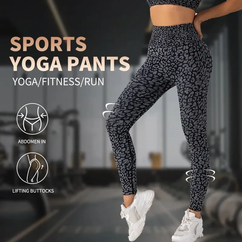 Yoga Pants Sports Pants Sports Leggings Women Seamless Hip Lifting High Waist High Elasticity