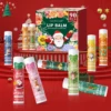 55994-b22b40.jpg 90 pieces/box 10 scented lipstick set Christmas set Moisturizing lips deep moisturizing Christmas gift