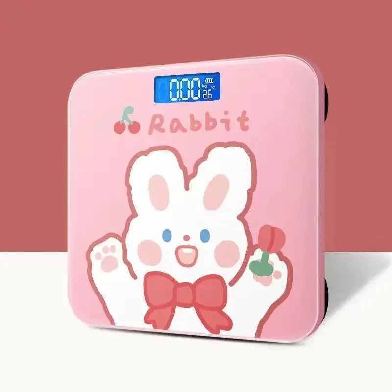 Smart Charging Electronic Scale Cute Student Dormitory Weighing Device Accurate Body Weight Scale Digital Fitness Tracker