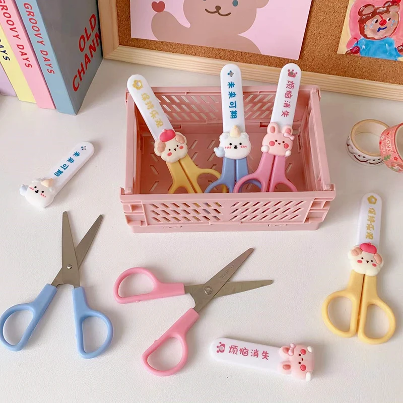 Deli 1pcs Scissors Kawaii Rabbit DIY HandCraft Scrapbook Scissors for –  AOOKMIYA