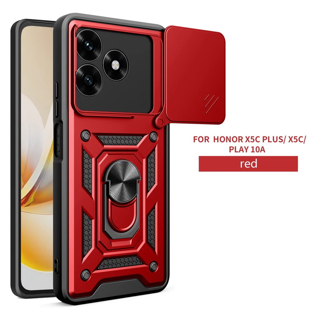 Enhanced Armor Phone Case with Car Magnetic Holder and Lens Protection