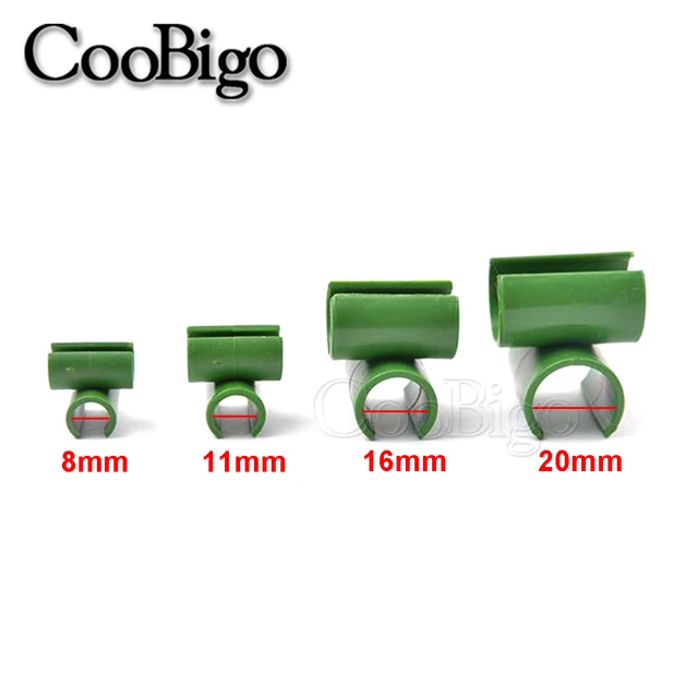 10 Darabos Kereszteződésű Műanyag Klipek Növényi Tartó Rögzített Csatlakozó Állítható Mezőgazdasági Rögzítőelemek Oszlopok Kertészeti Kiegészítők 8-20 Mm - Image 2