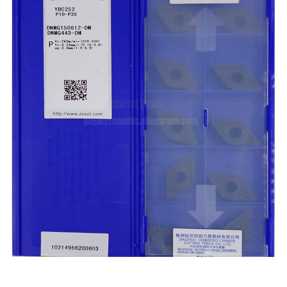 

ZCC CNC Alloy Blade YBC252 DNMG150612-DM