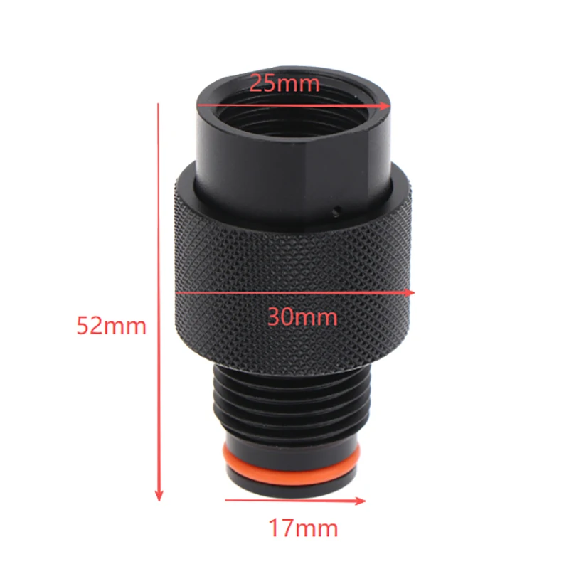 วาล์วควบคุมถังลม HPA แบบเปิด/ปิด พร้อมเกลียว G1/2-14 ตัวเชื่อมต่ออะแดปเตอร์ควบคุมลมแบบนิวเมติก ใหม่ 1