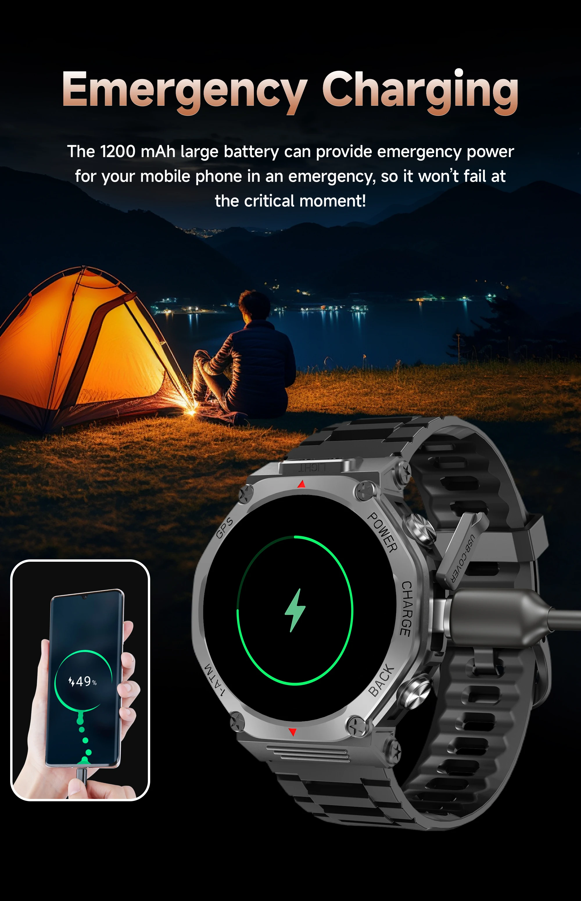 Montre sport avec GPS ANEW T-Rex 3