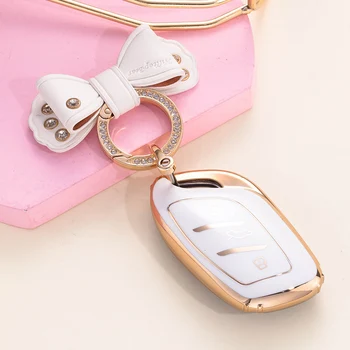 Soft TPU Car Remote Key Case Cover Holder Shell per MG ZS EV MG6 EZS HS EHS 2019 2020 Roewe RX5 i6 i5 RX3 RX8 ERX5 accessori