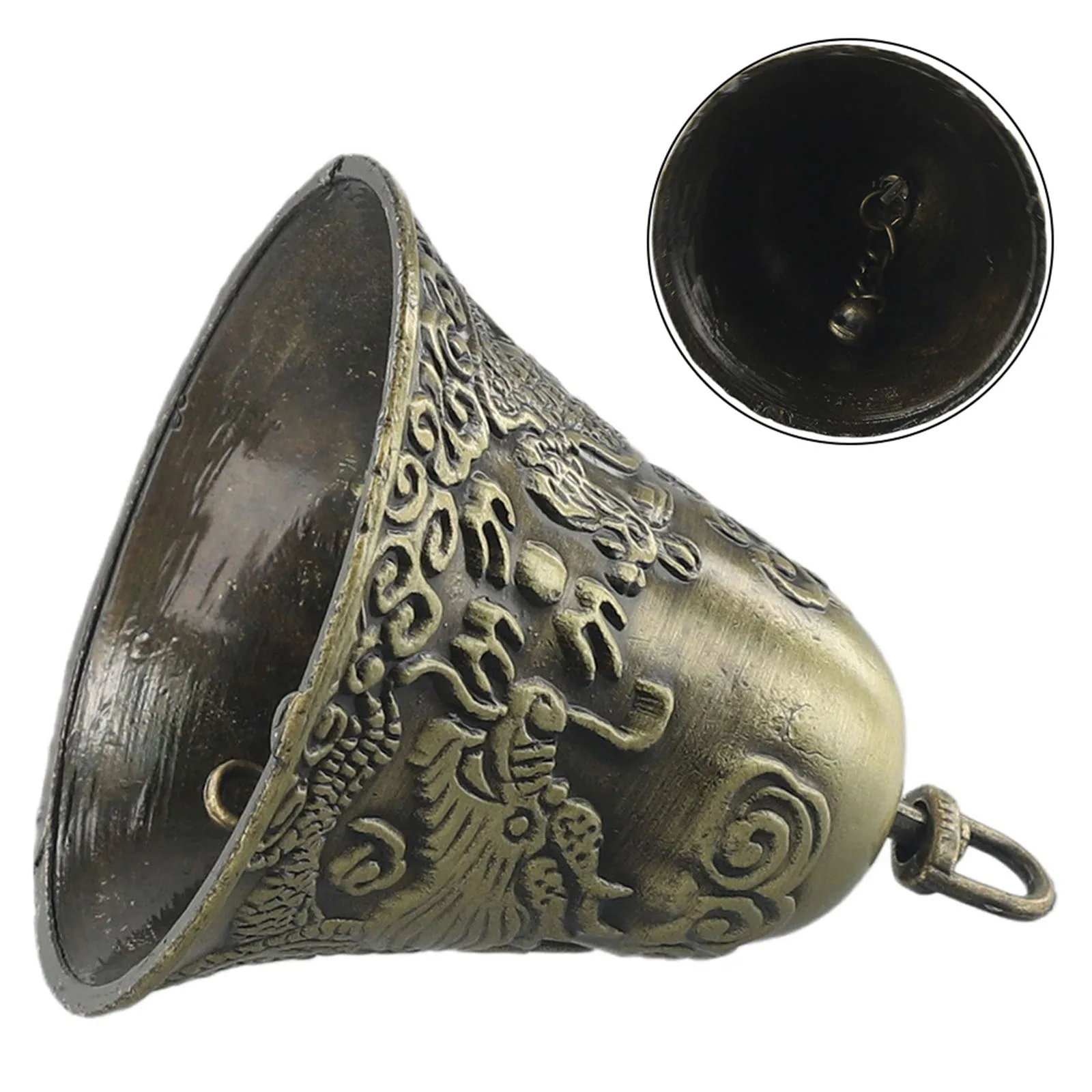 

Durable Practical Antique Bells Brass Plating Surface Sheep Dog Zinc Alloy Animal Bells Antique Style Cow Exquisite