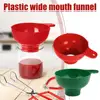 NEW Plastic Canned Funnel Wide Mouth Funnel Jars Folding Funnel with Long Neck Liquid Filling Funnels Household Kitchen Gadget 5