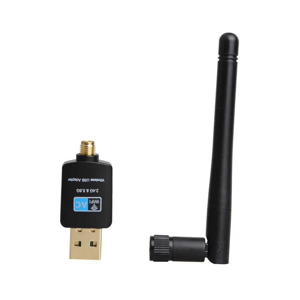 USB 와이파이 리시버 무선 네트워크 카드, USB 와이파이 어댑터, 고속 안테나 와이파이 어댑터, 600Mbps, 5.8GHz + 2.4GHz