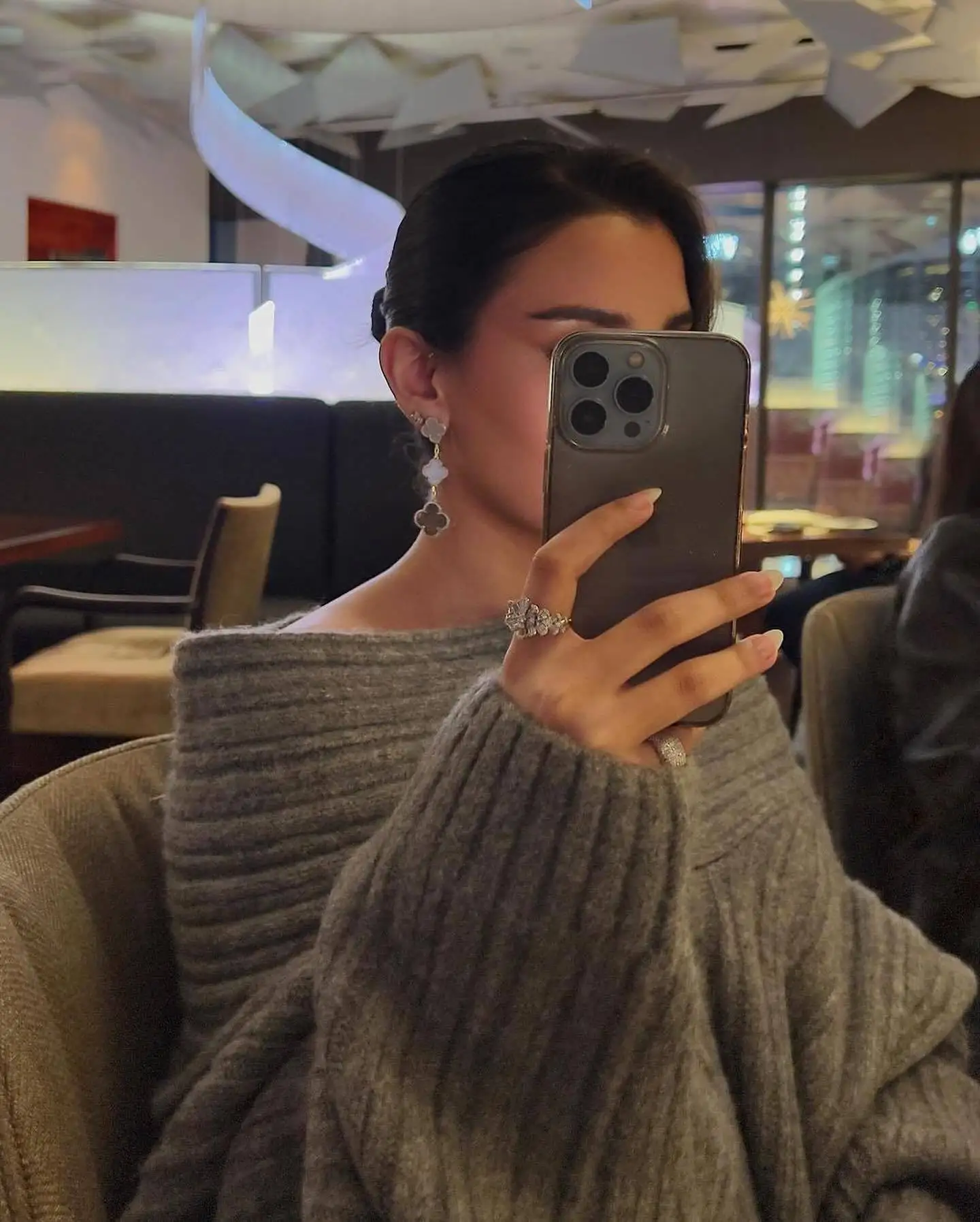 Knit Sweater Pullover For Women Loose Off-Shoulder Ribbed Long Sleeve Fashion Streetwear Knitwear Casual Autumn Sweater