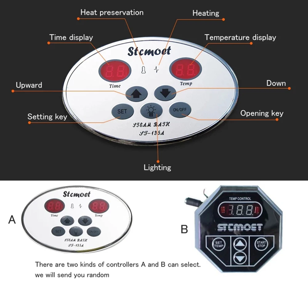 3KW/4.5KW Steam Generator Sauna Steam Bath Machine For Home Sauna Room SPA Fumigation Machine 220V/380V With Digital Controller 5