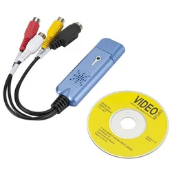 USB 2.0 Video Capture Card VHS VCR TV to DVD Converter for Mac OS X PC Windows 7 8 10