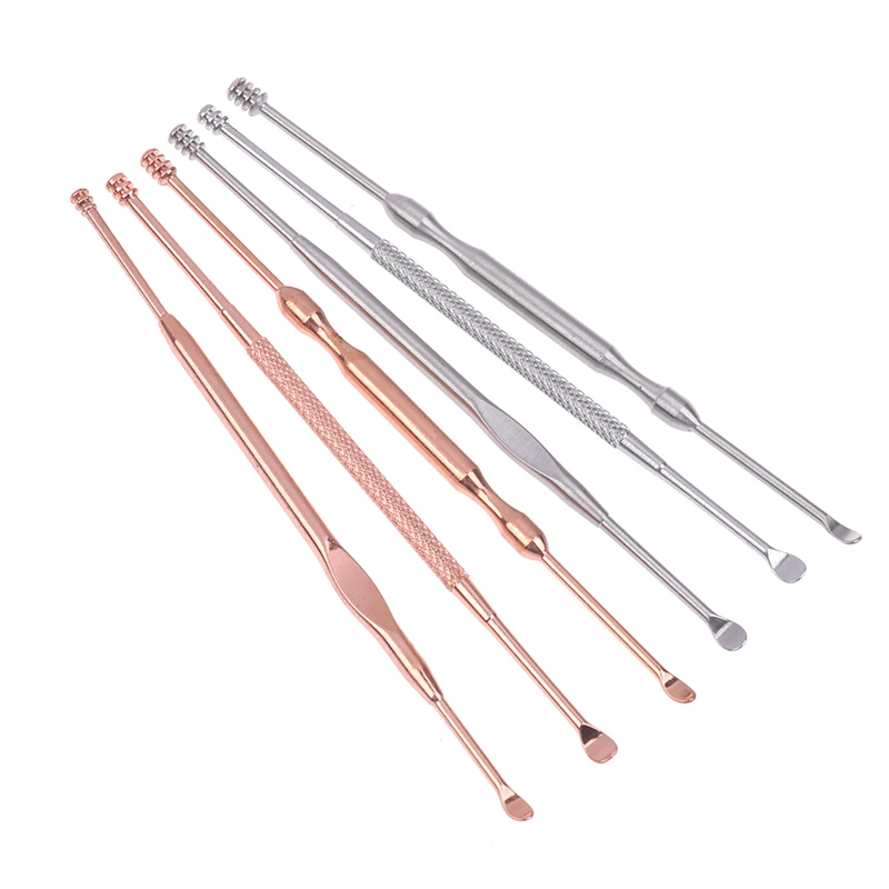1/3Pcs 11.8cm Double Head Wax Removal Cleaner Earwax Remover 360° Cleaning Pick Stainless Steel Ear Care Tools_voghion.com