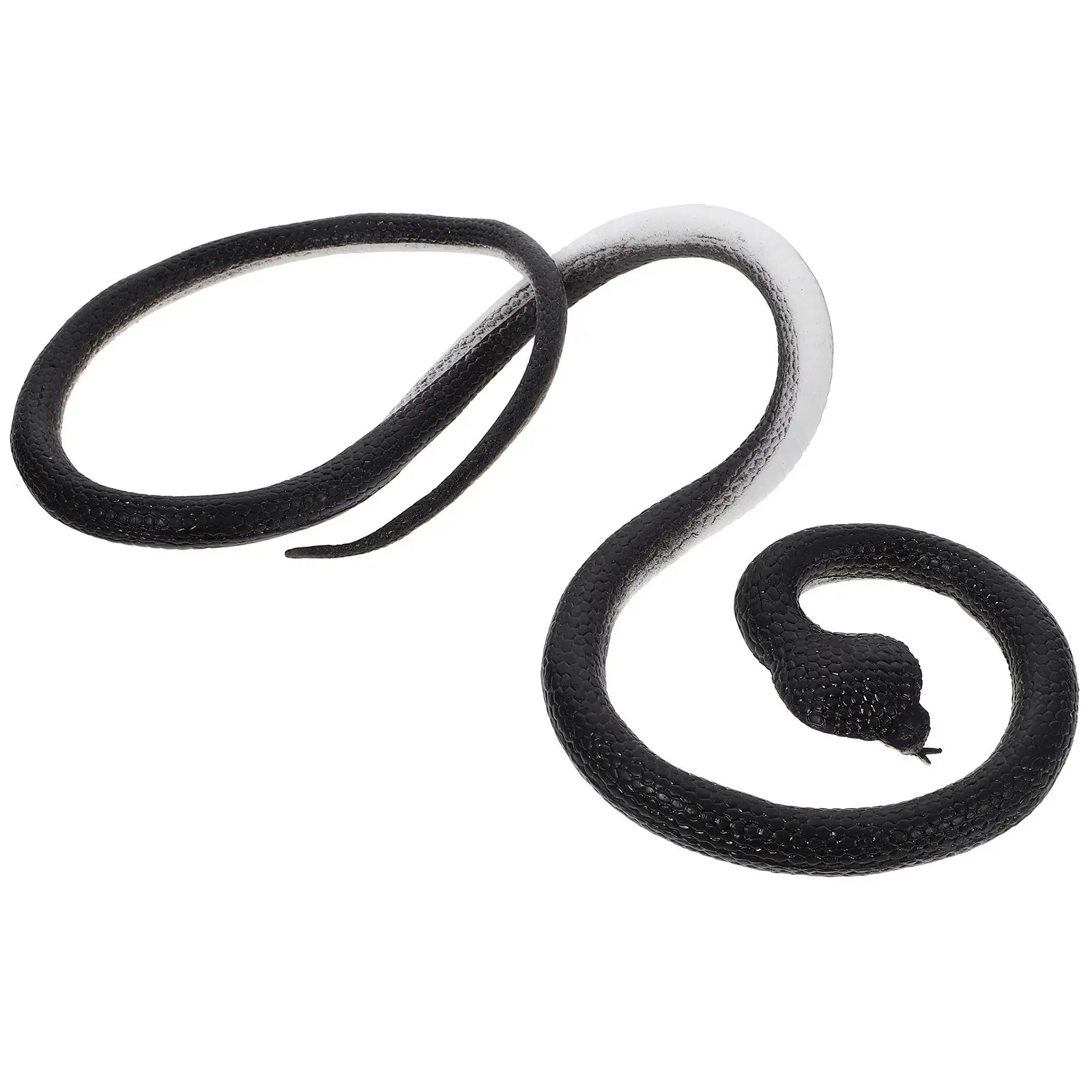 시뮬레이션 뱀 장식품 가짜 동물 장난 소품 정원 마당 발코니 할로윈 만우절 파티 실물 같은 뱀 조각상