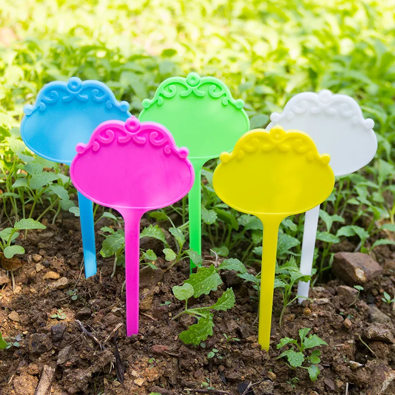 

Good Quality Garden Flower Shaped Planting Label Plastic PVC Writable Tag Waterproof Reusable Potted Marker Classification Sign