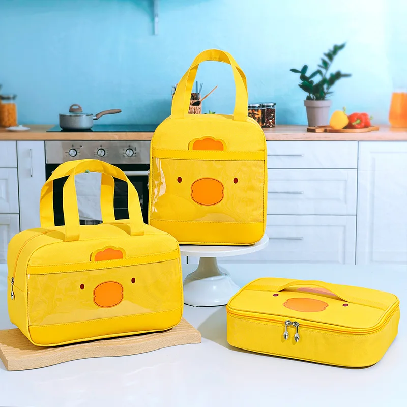 

New Meal Bag Oxford Cloth Bento Bag Cartoon Lunch Bag Student Portable Thermal Bag