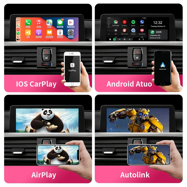 For BMW F30 328i Wireless Carplay CIC NBT MMI System Support Android