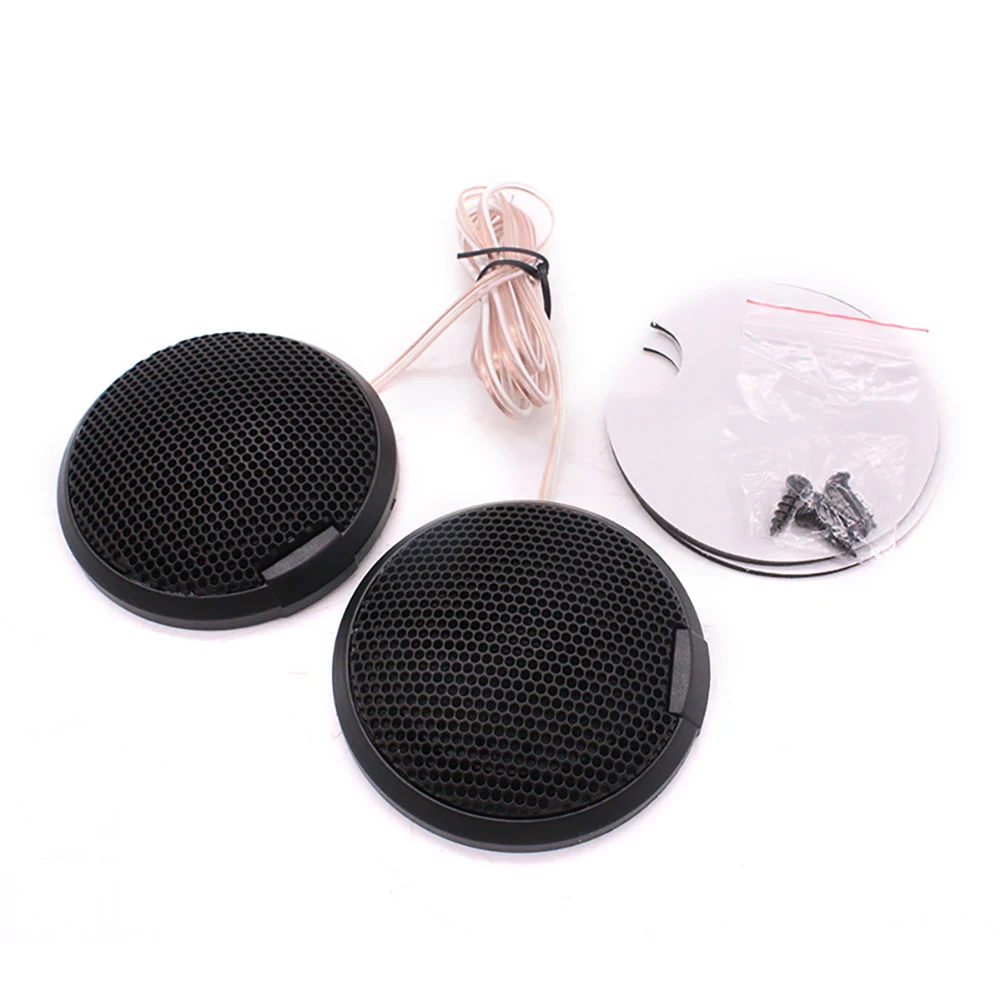 2Pcs Car Mini Tweeter Speaker Portable Audio Piezoelectric Buzzer Speakers Audio System Super Power Dome Speaker Loudspeaker