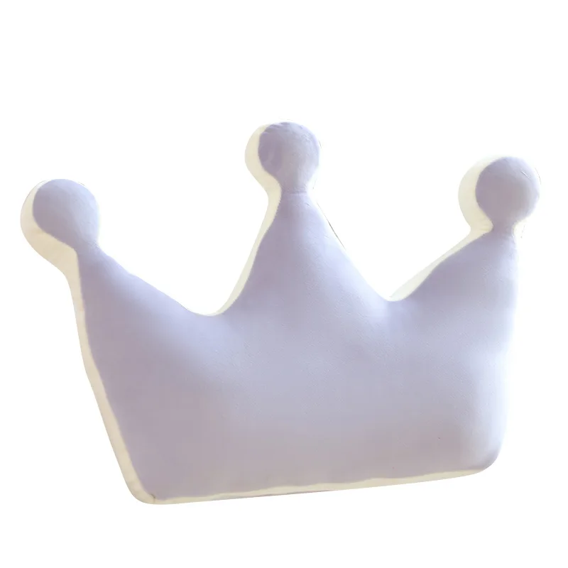 Squishy Crown Plush Pillow Stuffed 5-point 3-point Kawaii Seat Cushion Yellow Pink Purple 3 Colors Decor Sofa Chair Back Support 6