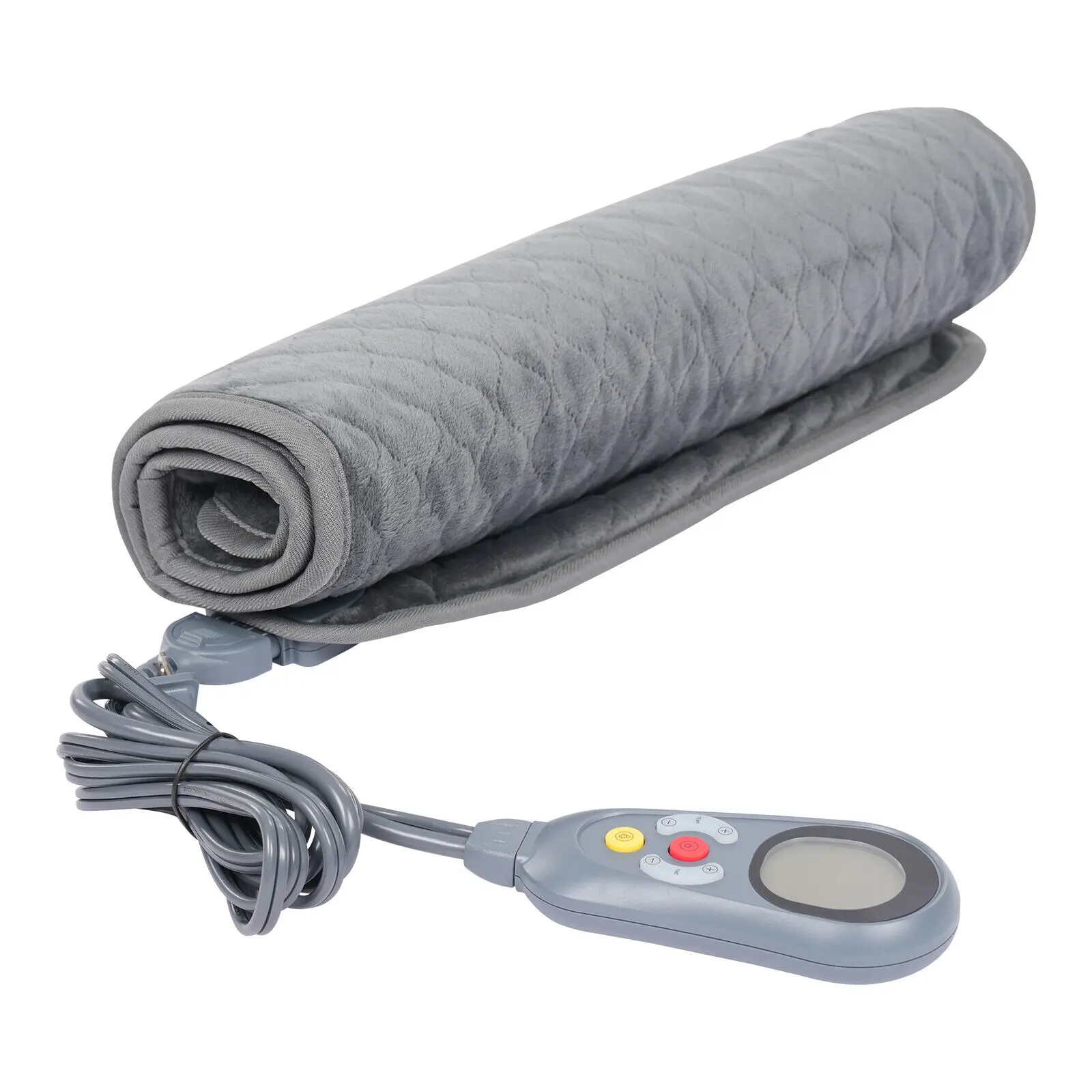 Heating Pad Heating Pad for Back Pain Relief and Cramps Adjustable Temperature Wired /Wireless Remote Contro with Timer Grey 6