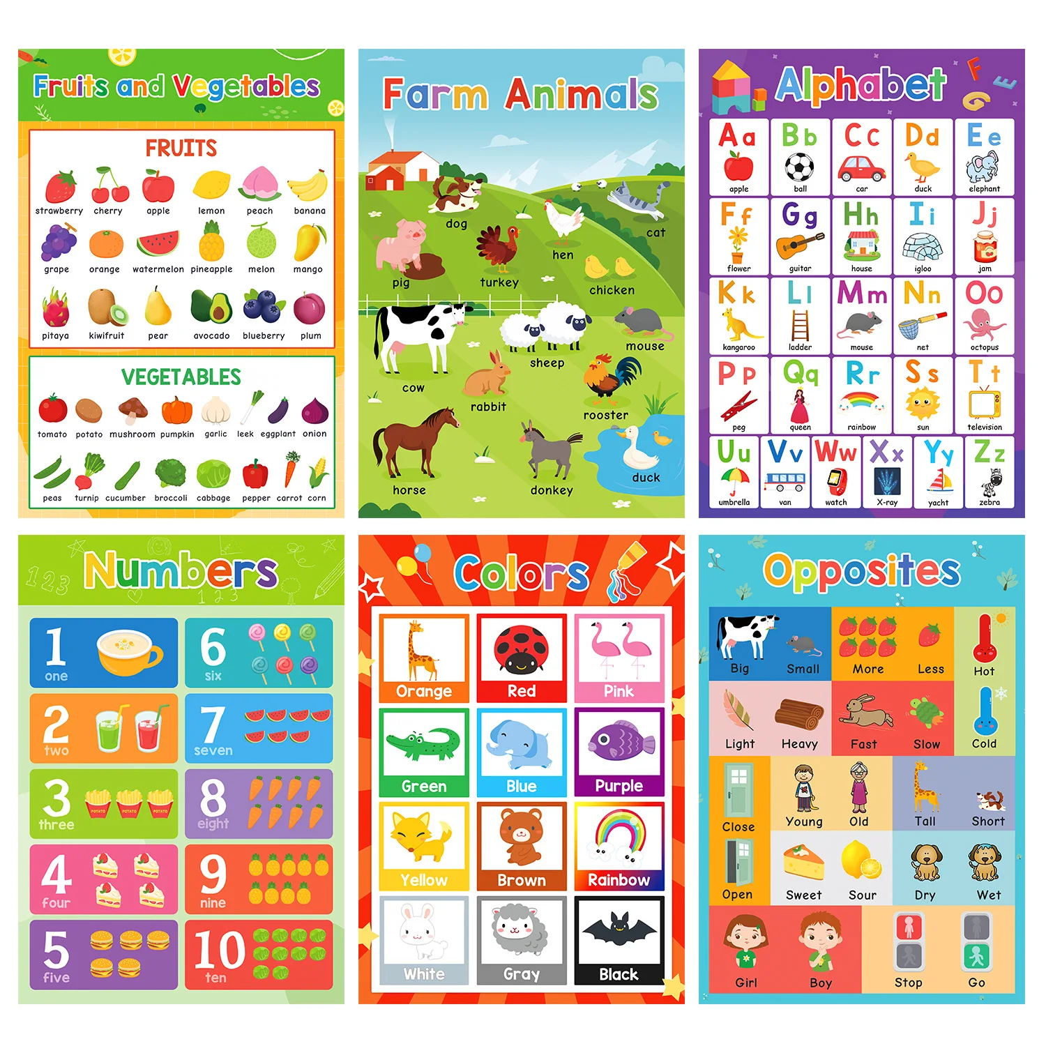 Preschool Learning Posters 4