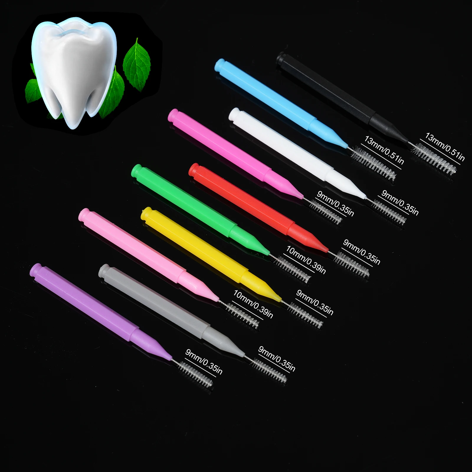 100Pcs Interdental Brushes Health Care Tooth Escova Interdental Cleaners Orthodontic Dental Teeth Brush Oral Hygiene Tool