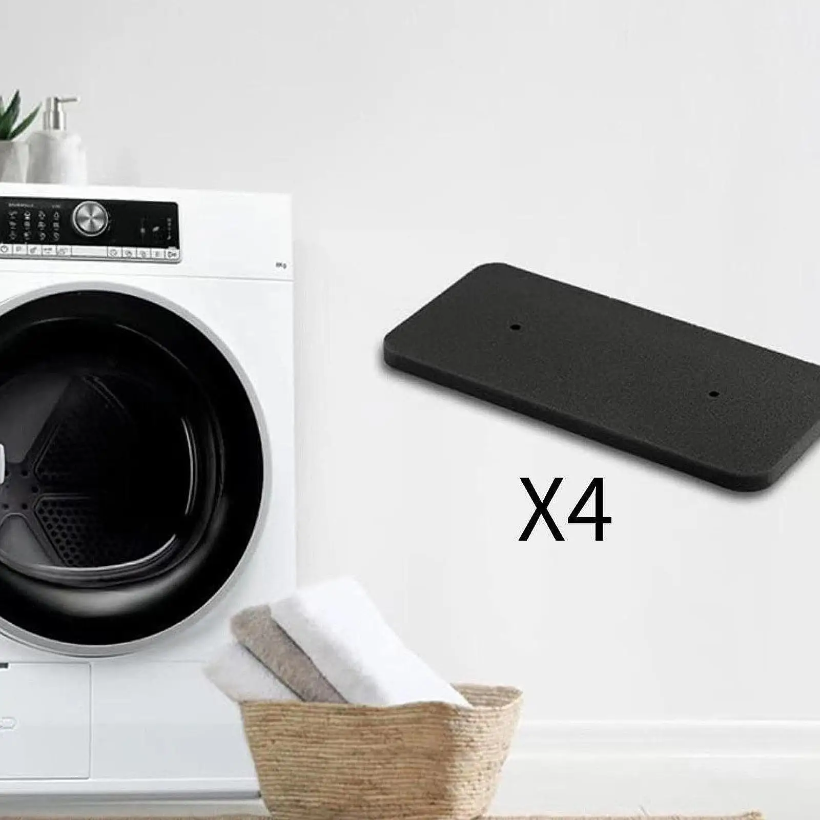 4Pcs Dryer Foam Filter Accessories Black Easy Installation Professional Spare Parts 40006731 Replacement Attachment Part