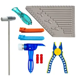 Creative Building Blocks Tool Set - Bricks Toy Removal & Assembly Kit with Pliers, Tongs, and Hammer Tools (1 set)