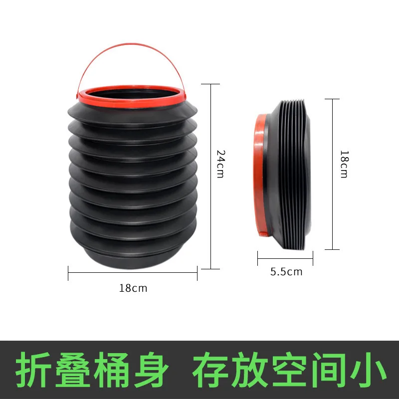 Car Foldable Garbage Can with Lid Car Storage Bucket Multi Functional Bucket Umbrella Storage Products