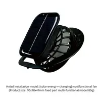 For Outdoor Camping Fishing Hiking Sunscreen Fisherman Hat Solar Fan Cap Portable Solar Charging Cap with Fan Suitable - Image 5
