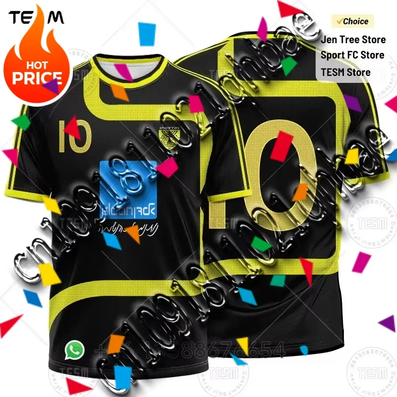 Men Sports Serseys 3D High-Definition Printed T-Shirts Free Design Advertisement Short Sleeves Casual Outdoor Shirts Number Team