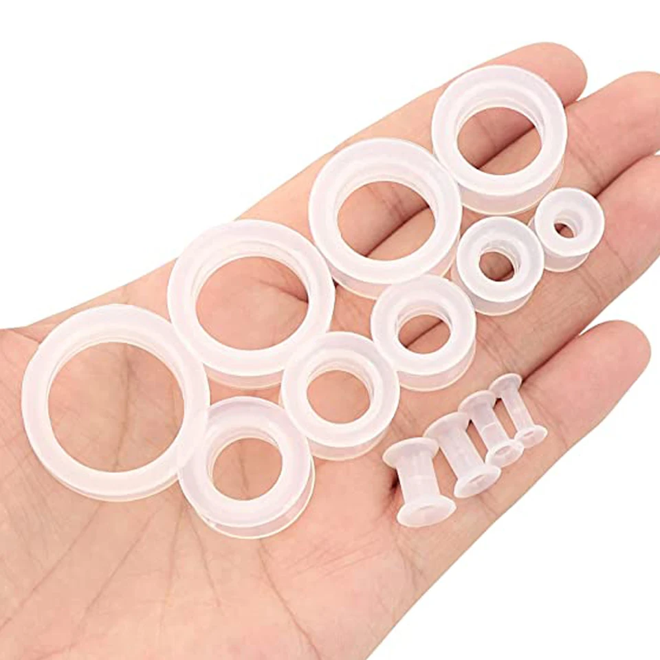 4 Paar Silikon Ohr Tunnel - Weiche Flesh Plugs In 3-25mm Für Gedehnte Ohren