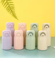 Pop-up Lock Mini Thermos Cup 304 Stainless Steel 200/350ml Insulated Pocket Cup Small Capacity Vacuum Flask Hot/ice Water 2