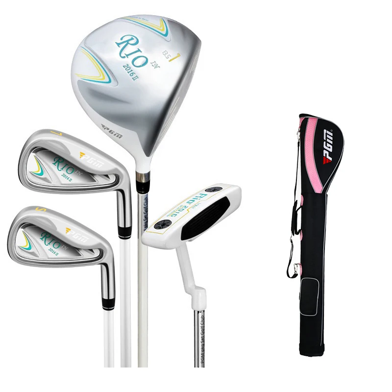 Description Picture 2 of itemPGM RIO Women 4pcs Golf Club Set with Golf Bag Carbon 1/7/S/PT Iron Wood Driver Putting Sand Beginer Training LTG014