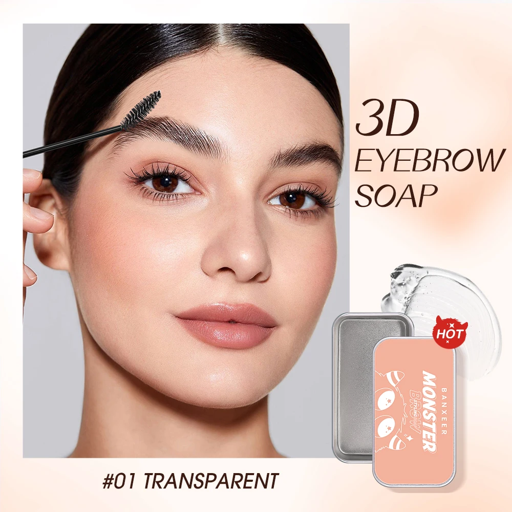 BANXEER Eyebrow Pomade Brow Gel Waterproof Long Lasting Smudge Proof Quick Drying Sculpt Soap Eyebrow Styling Gel Brows Wax eyebrow pomade