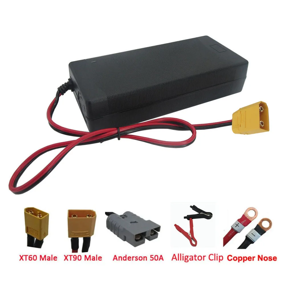 36V 8A 리튬이온 배터리 충전기 42V 리튬 리튬폴리머 10S 36V 30AH 40AH 50AH 에너지 저장 고속 충전기 XT60 XT90 팬 포함