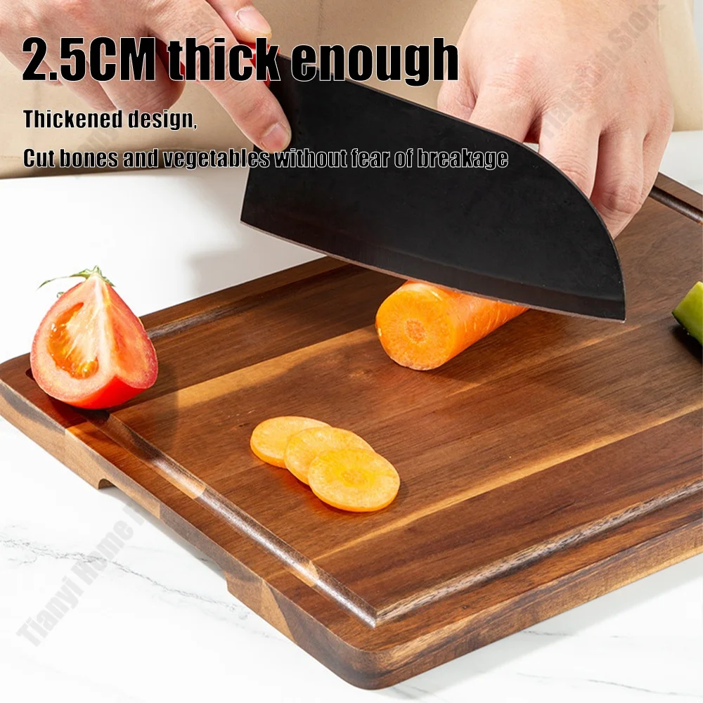 Acacia Wood Cutting Board – Thickened Large Chopping Board 6
