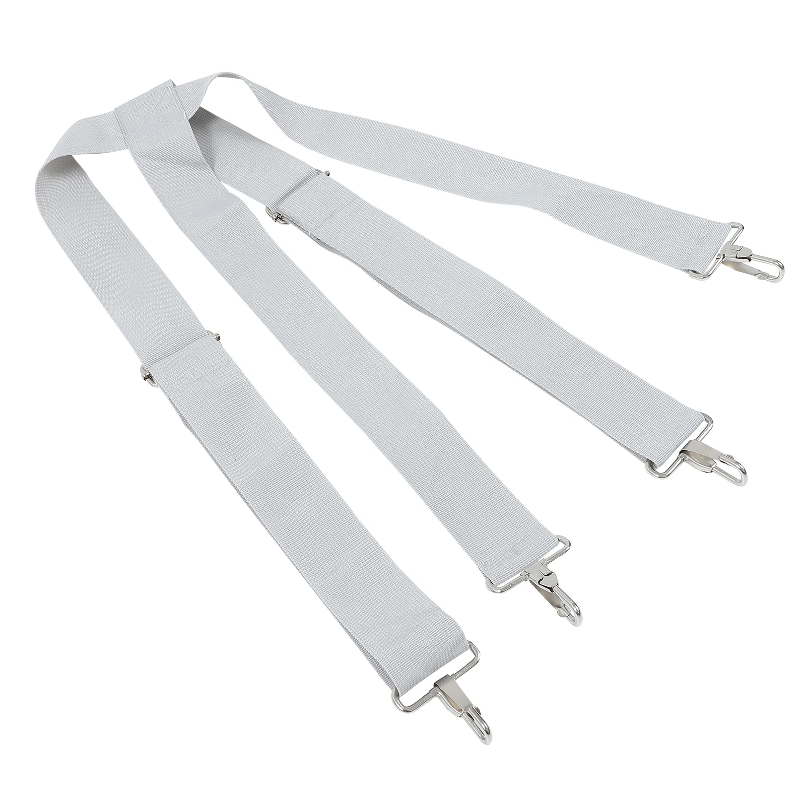 Adjustable Width Drum Strap for Snare Instrument Grey Polyester Hook Belt Replacement Accessory Comfortable Non Shoulder