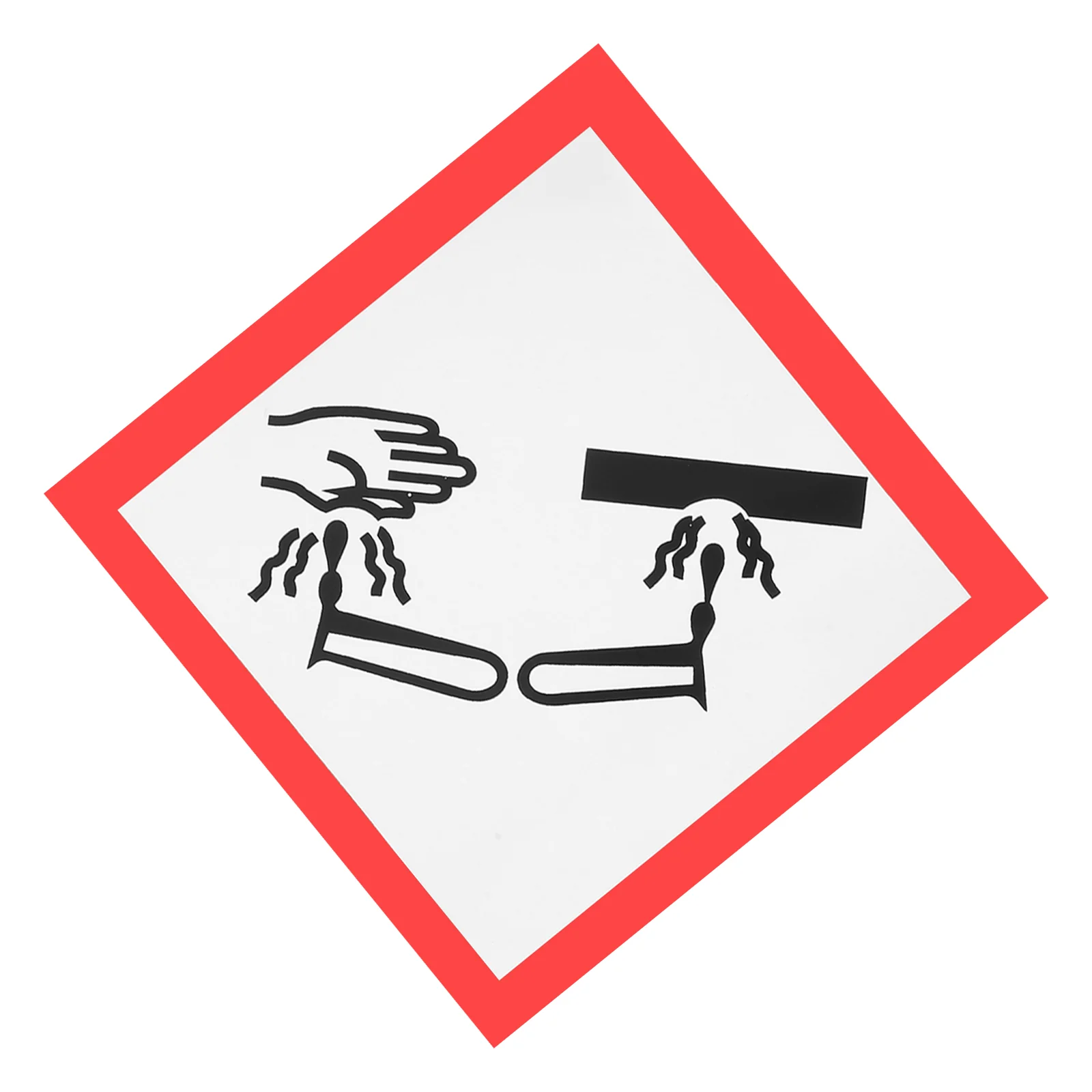 Pvc Corrosive Labels Adhesive Vinyl Safety Signs Warning Stickers Chemical Placards Hazmat Markers Self Pictogram Decals Danger