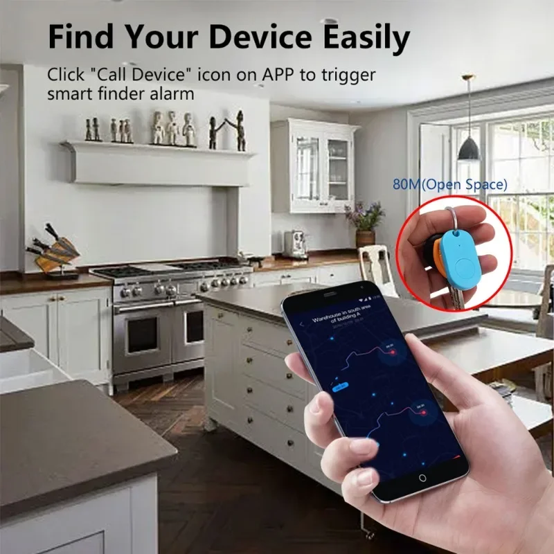 Portable GPS tracker Bluetooth Key Finder Locator for Dog Pet Wallet Keychain Luggage Alarm Reminder