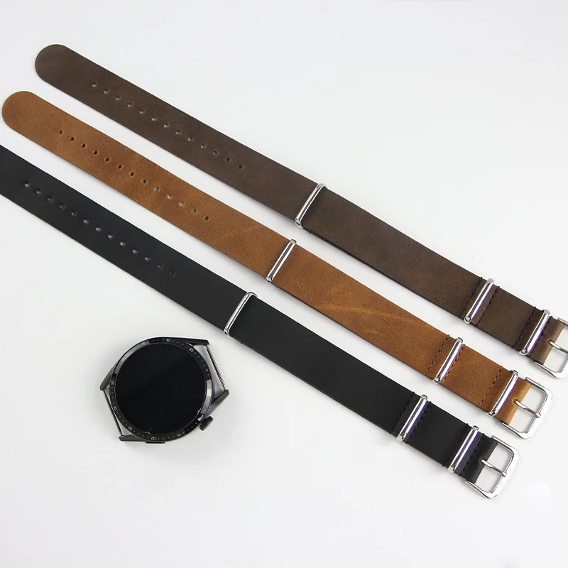 Elegant Leather Watch Band - PU Nato Strap Accessory Bracelet