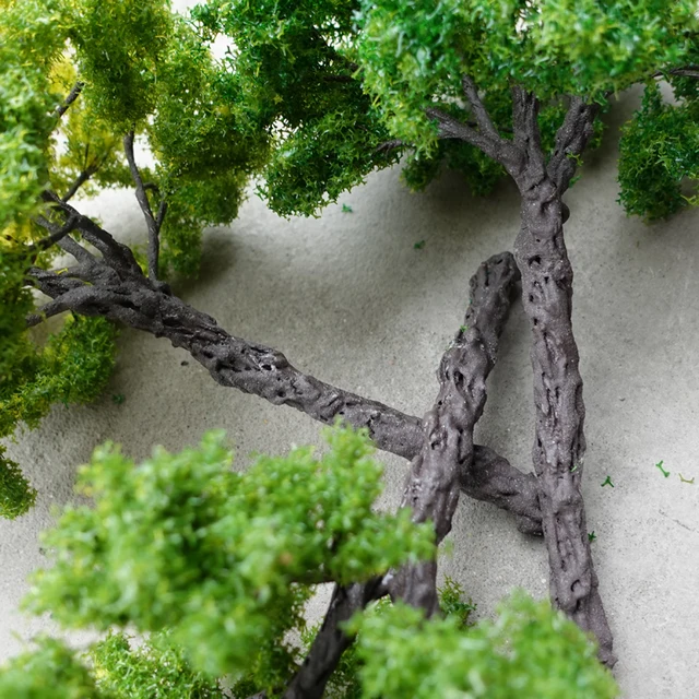 30cm Boutique Model Tree Banyan Tree Model Hot Selling G Scale Model Green Wire Tree Field Military Sand Table Layout Material 6