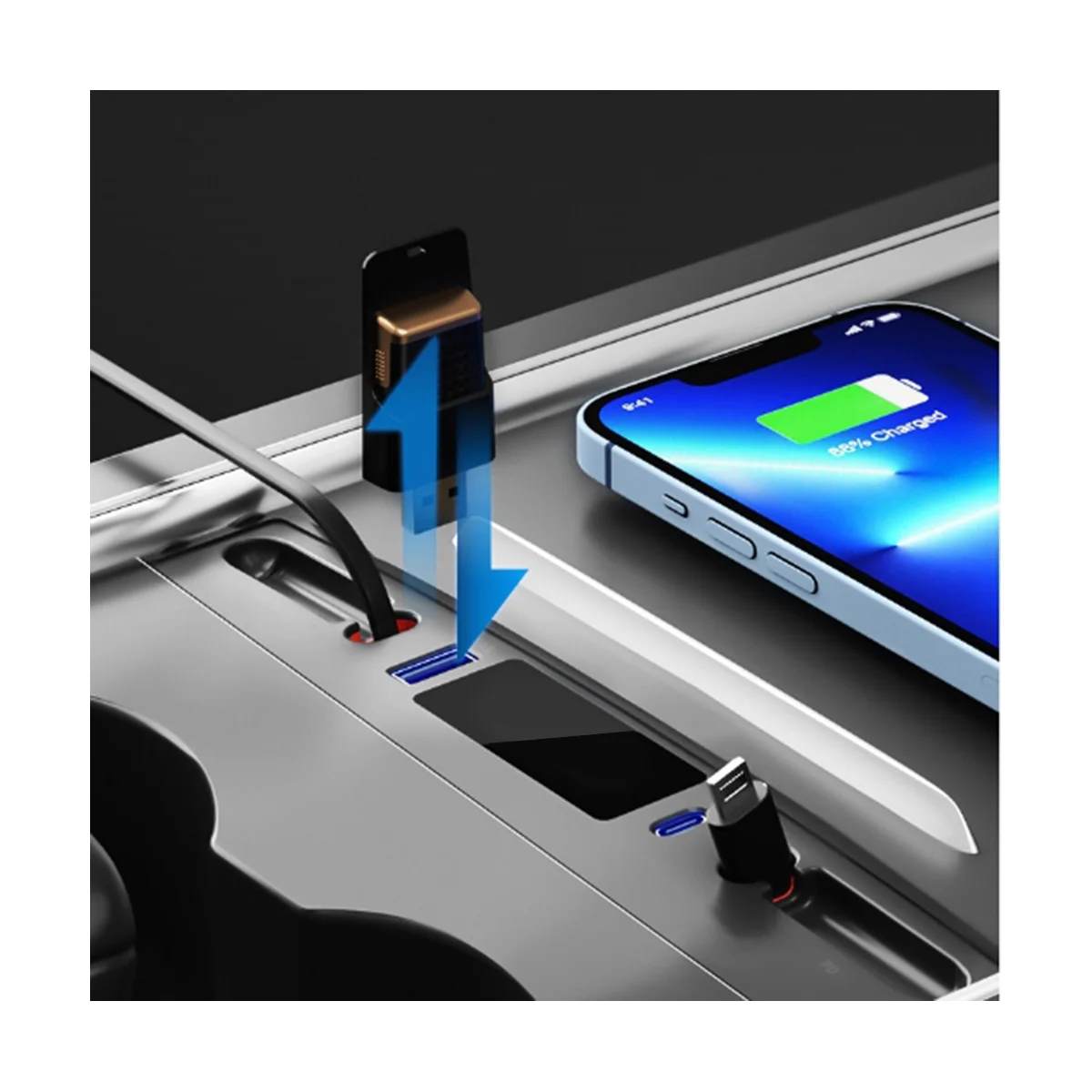 

Док-станция телескопическая с USB-портом, 18 Вт, для моделей 3 Y 2021-2023