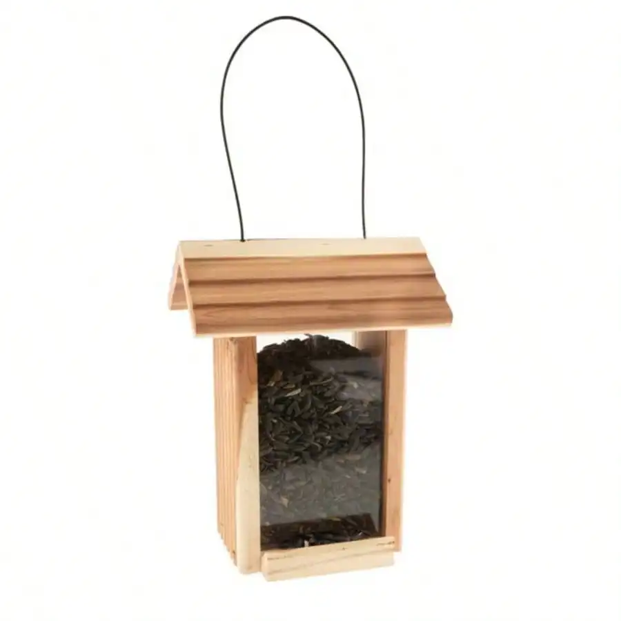 Red Cedar Wild Bird Hopper Feeder 4 Pack