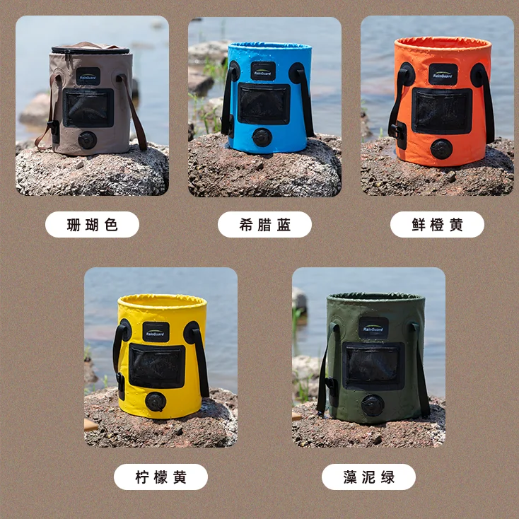 Foldable Outdoor Car Wash Bucket, Travel Water , Car , Outdoor Portable Fish