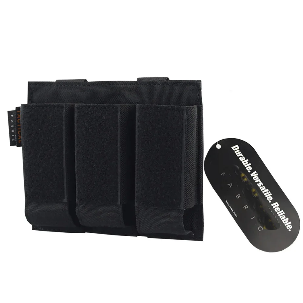 

VULPO Tactical Triple Pistol Magazine Pouch Molle Handgun Mag Pouch For Glock M1911 92F 40mm Grenade Etc