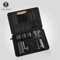 TIMEMORE Coffee Grinder Handbag Set Tableware 6-piece Set Black Portable Kitchen Family Travel Office Coffee Grinder 1