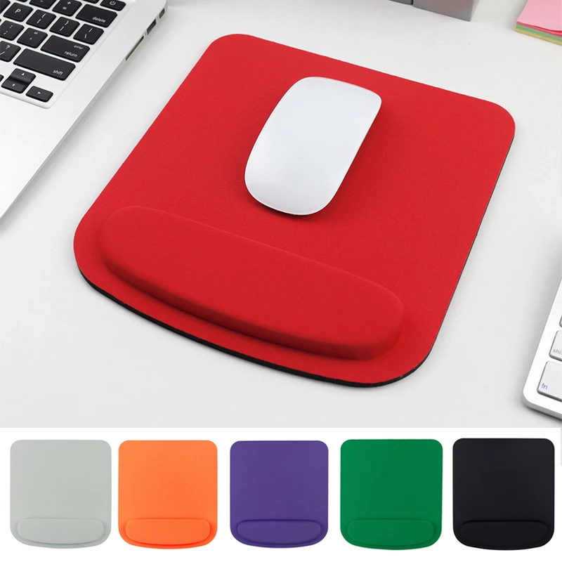 Mouse Pad Eva Support Wristband Gaming Mousepad Solid Color Mice Mat Comfortable Mouse Pad With