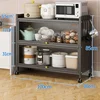 Nordic Metal Kitchen Cabinets For Home Furniture Small Cabinet Multilayer Household Simple Creative Light Luxury Kitchen Cabinet 4